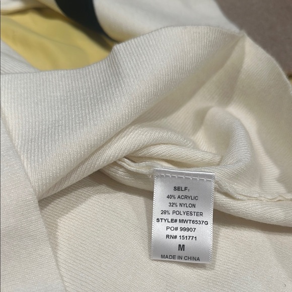 GILLI medium  Cream and Tan Henley with Black Stripes - Picture 4 of 5